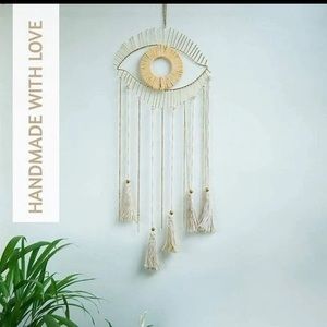 Urban Outfitters Large Evil Eye Macrame Wall Hang Art